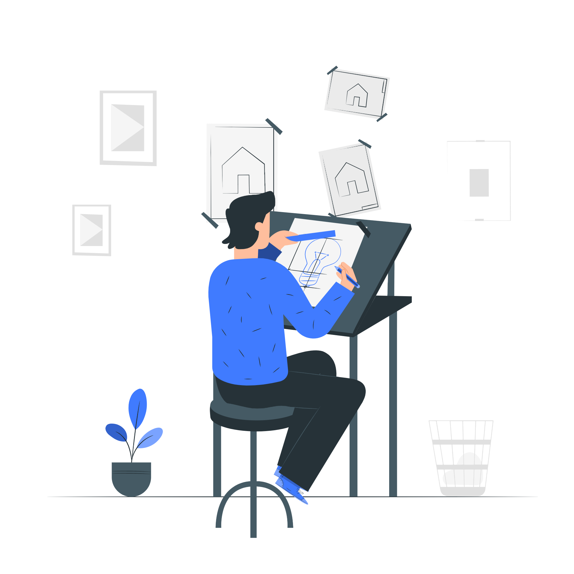 Illustration representing creativity and shared values