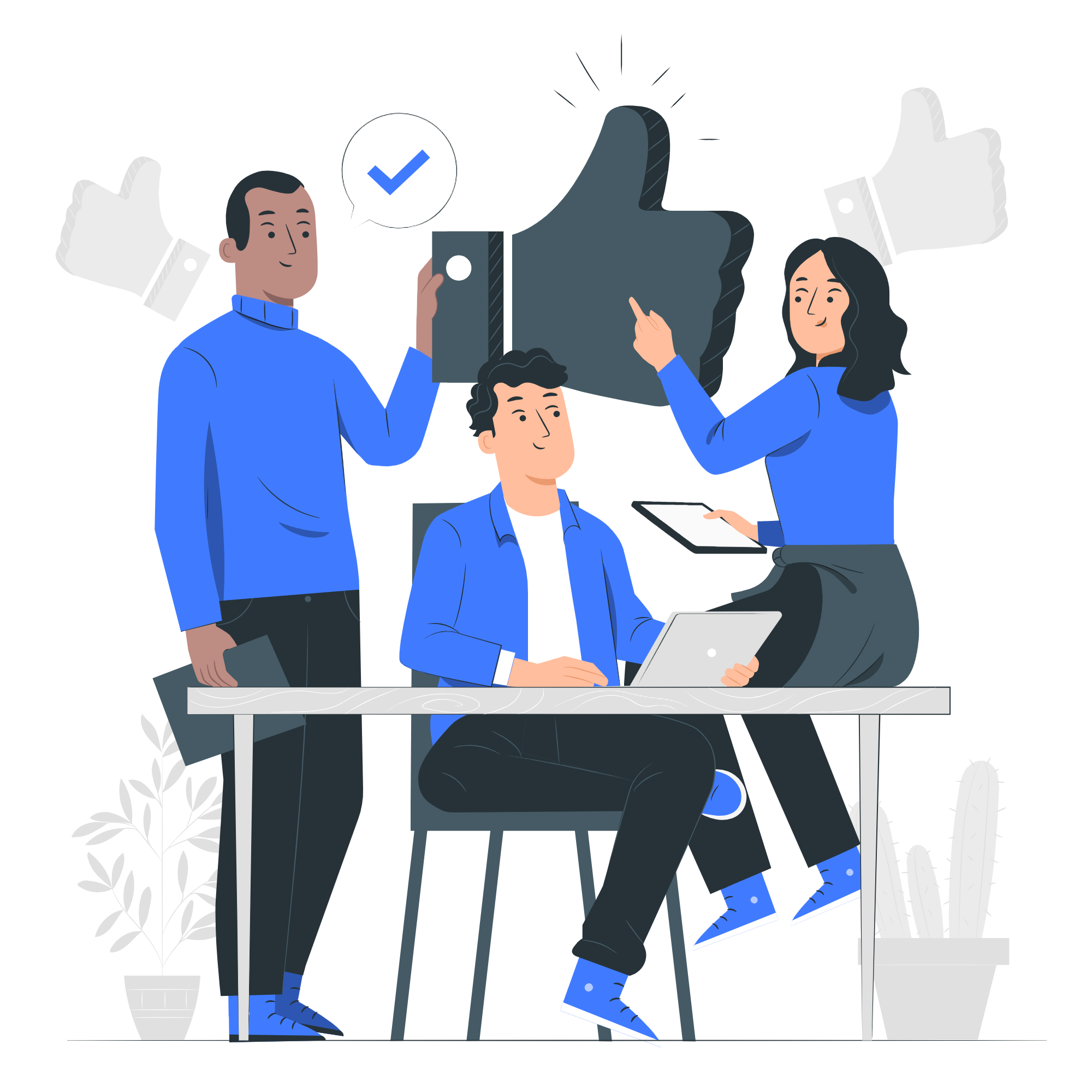 Team working together