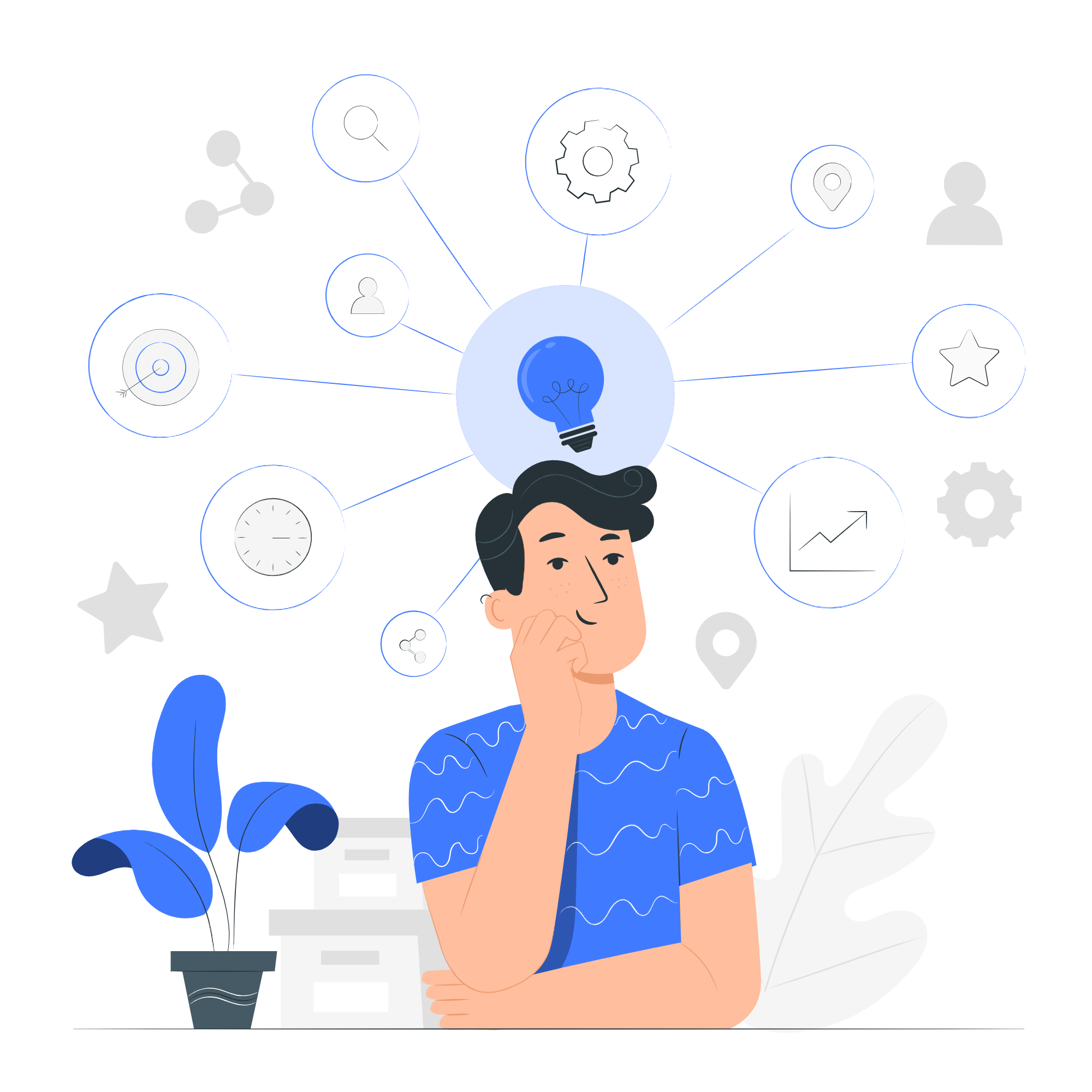 Career planning and professional development illustration